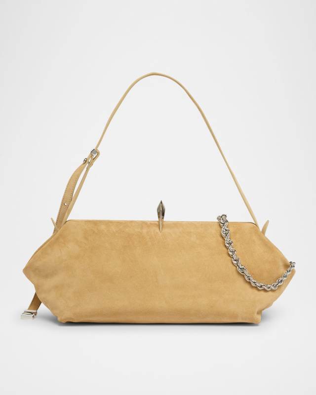 Sophia Suede Shoulder Bag